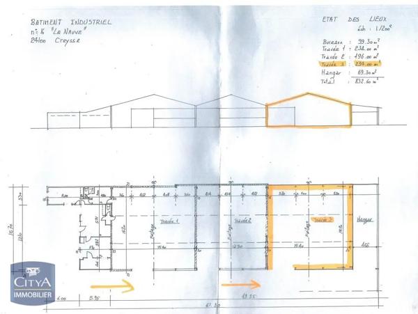 Location immeuble 234m²