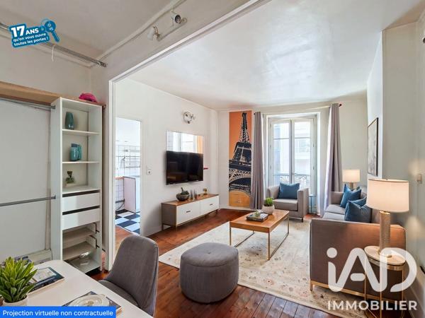 Appartement à vendre 2 pièces 27,37 m² Paris 13