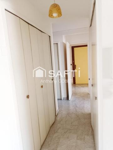 appartement 94m2 , 4P traversant lumineux , balcon, terrasse , cave, 2 salle d'eau ,3wc