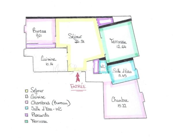 Appartement T3 à vendre : dernier étage, terrasse et garage - Centre-ville - BRIVE LA GAILLARDE (19)