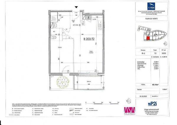 Appartement 2 pièces - 44600 Saint-Nazaire