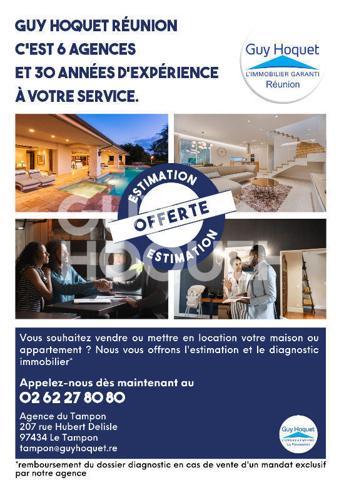 Terrain constructible 1700m2 - Tampon 22Pk