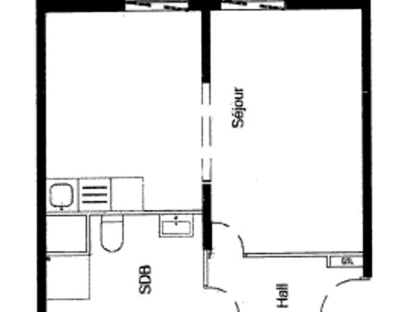 Location Studio 31.7 m² - RESIDENCE DES CIMES Villeneuve D'ascq 59650