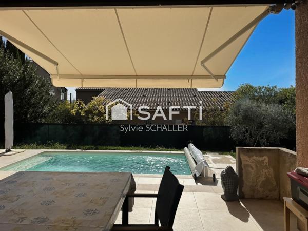 Villa climatisée avec piscine, parking et garage