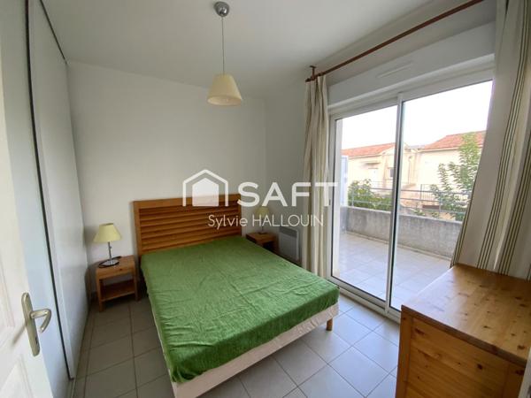 Appt T2 32m² bord de mer avec terrasse, parking privé