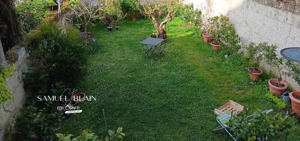 Maison 6 ch + jardin : grand séjour, bureau, cave.