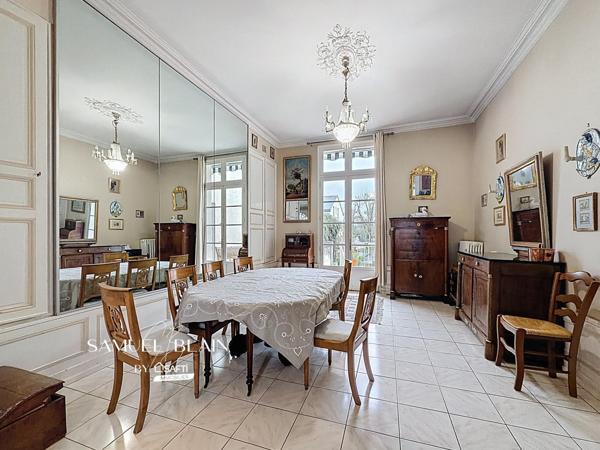 Maison 6 ch + jardin : grand séjour, bureau, cave.