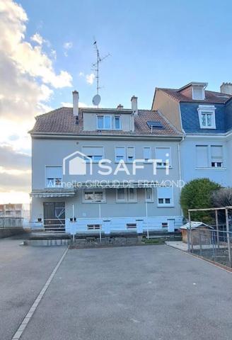 Situé à Mulhouse, immeuble de rapport des années 1955, en grande partie rénové, opportunité idéale investisseur ou projet familial avec revenus locatifs à la clé – 211 m² sur 460 m² de terrain – Fort potentiel