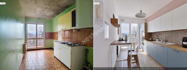 A VENDRE. Appartement avec place de parking privatif Echirolles 1 pièce(s) 39 m2