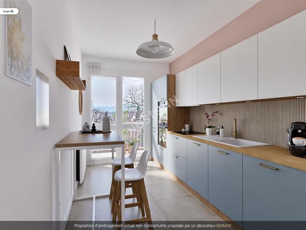 A VENDRE. Appartement avec place de parking privatif Echirolles 1 pièce(s) 39 m2