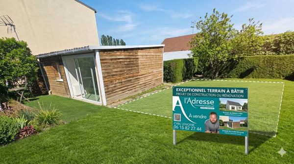 Terrain 254 m2 avec bâtisse sur VAUJOURS