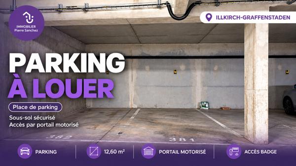 Illkirch, 3 allée René Dumont, parking en sous-sol