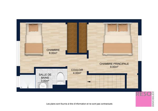 Maison de ville 3 pièces