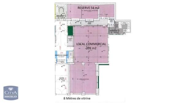 Local commercial à louer 203m²