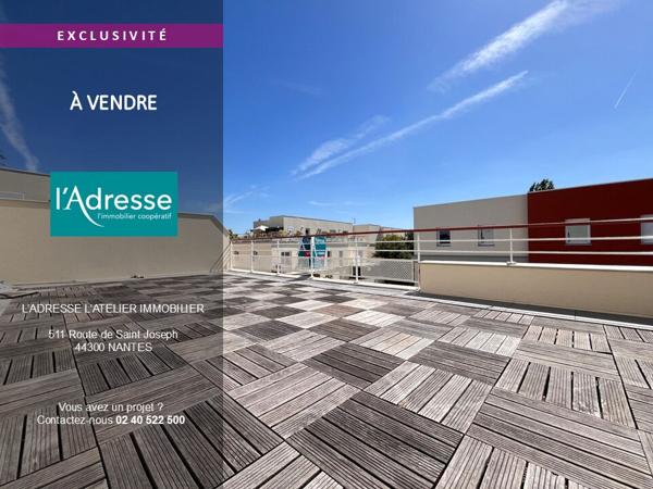 Appartement 3 chambres terrasse 50 m² dernier étage