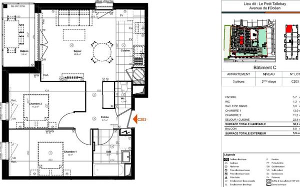 Appartement à vendre    3 pièces •  Saint-Paul-lès-Dax