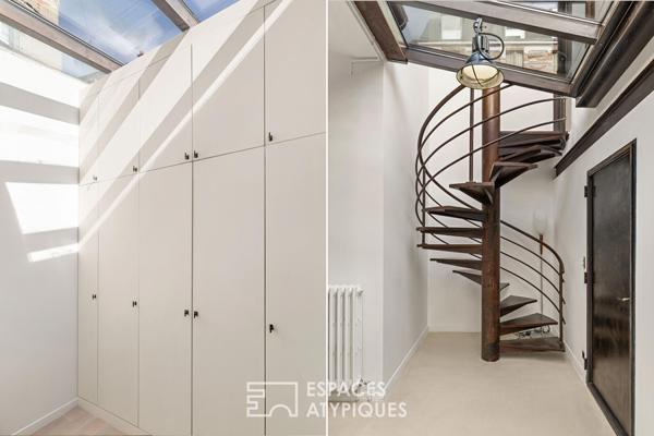 Ancien atelier réhabilité en maison d’architecte avec patio confidentiel