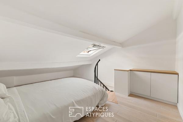 Ancien atelier réhabilité en maison d’architecte avec patio confidentiel