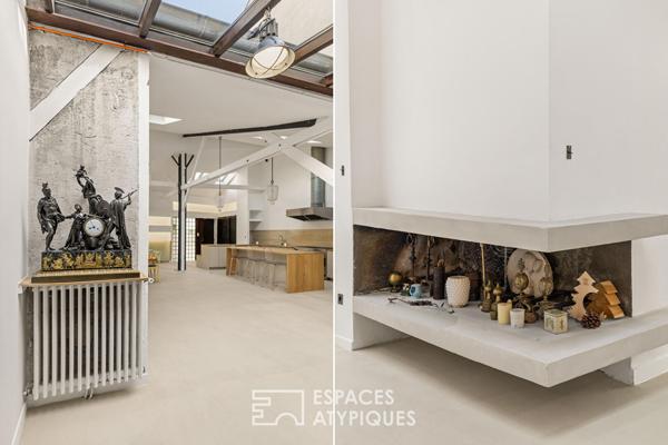 Ancien atelier réhabilité en maison d’architecte avec patio confidentiel