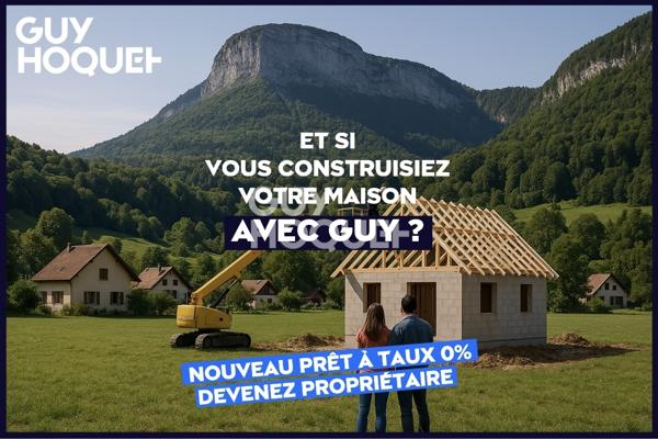 Terrain constructible plat de 500m² viabilisé éligible au prêt à taux zéro (PTZ) LOT 8