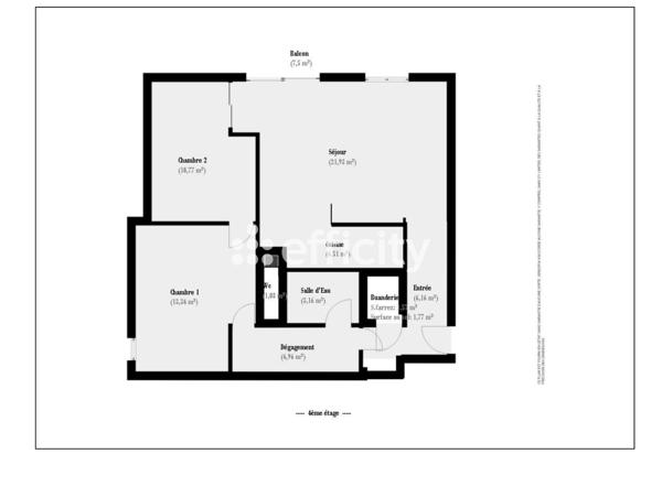 Appartement 3 pièces - 69 m² Exclusivité
