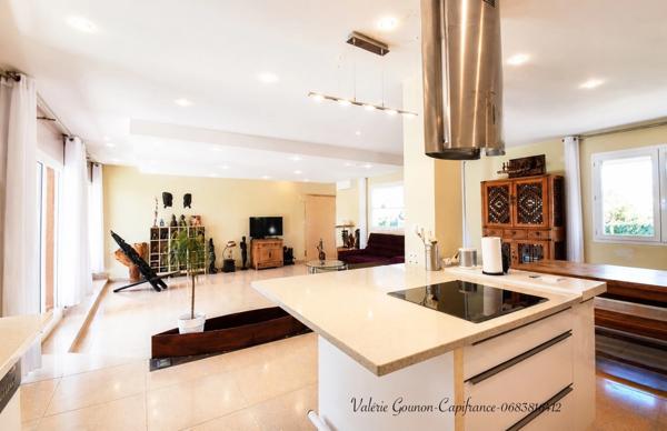 Maison à vendre 6 pièces JUVIGNAC (34)-170m2-3 chambres-Studio-Piscine-Terrain 850m2-Sous-sol-Double Garage