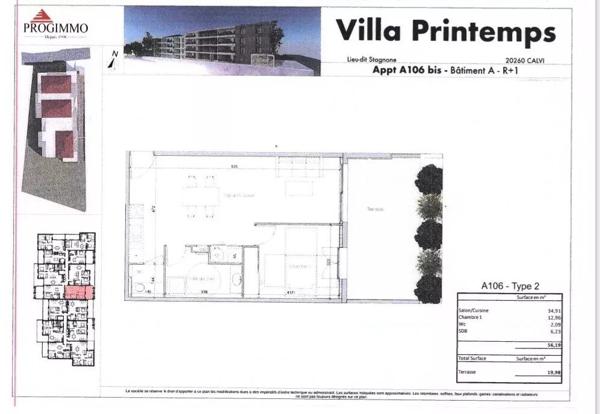 Vente                                                      Appartement
                        
                     2 pièces                      56 m2                     à Calvi