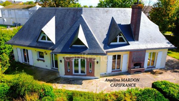 BOLBEC - Maison d’architecte T6 avec vie de plain-pied – 169 m² habitables + 110 m2 de sous sol