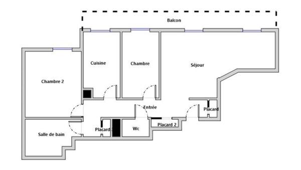 Appartement à vendre 3 pièces 60 m² Gagny