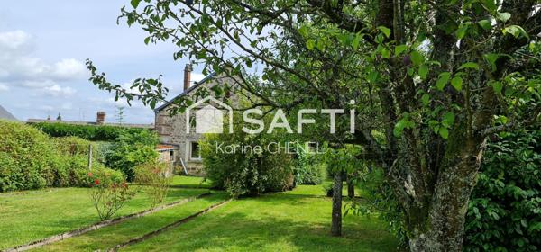 maison en pierres 3ch terrain et 6 garages loués