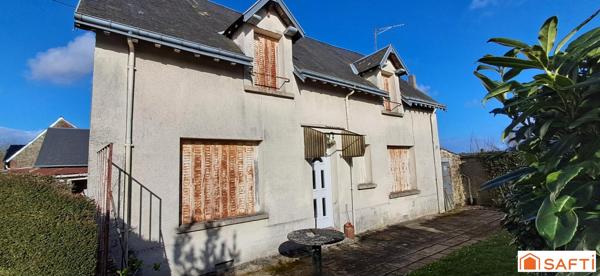 maison en pierres 3ch terrain et 6 garages loués