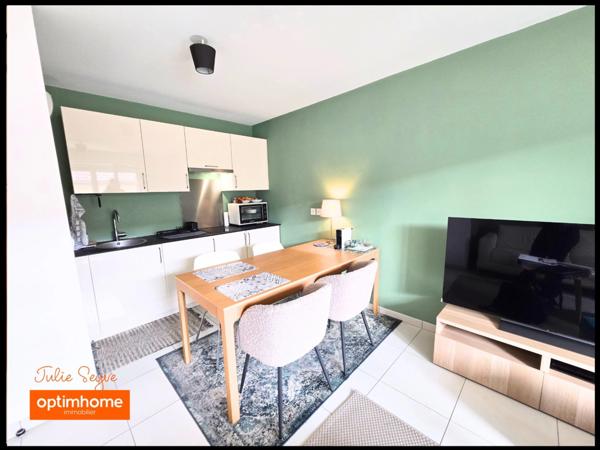 Location meublée T2 – 38 m² + terrasse + Cave + Parking – Centre-ville de Cessy