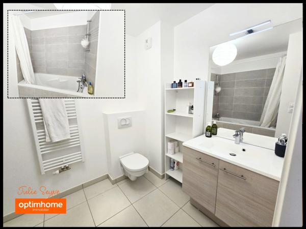 Location meublée T2 – 38 m² + terrasse + Cave + Parking – Centre-ville de Cessy