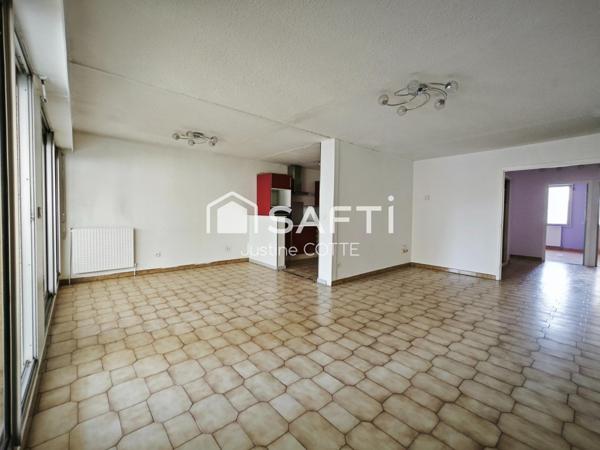 34 200 Sète – T4 traversant avec loggia, balcon et parking