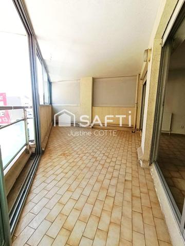 34 200 Sète – T4 traversant avec loggia, balcon et parking