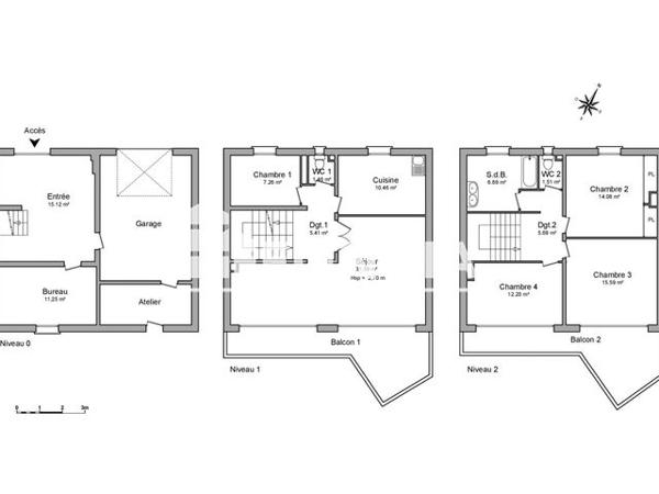Location Maison 4 pièces 141.2 m² - 30 RUE FREDERIC FABREGES Montpellier 34070