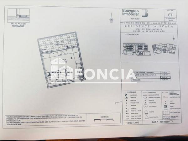 À vendre Studio 29 m² - La Seyne-sur-mer 83500