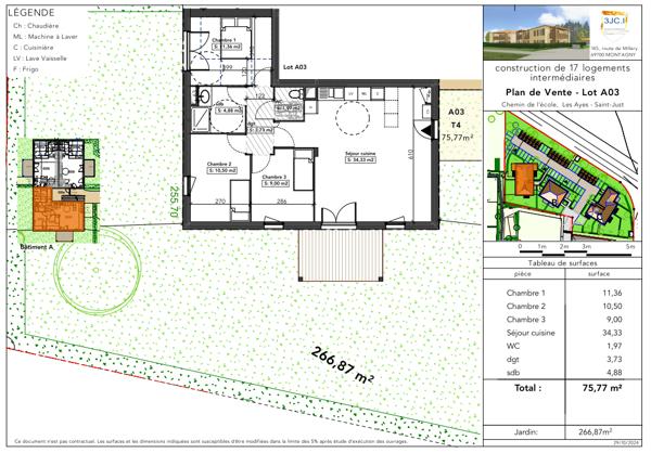 Appartement 4 pièces 76 m2