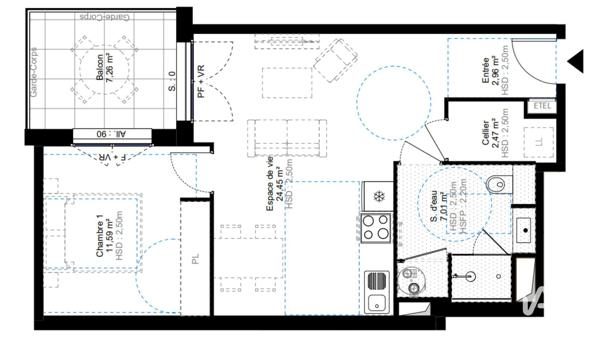Appartement à vendre 2 pièces 48 m² Challes-les-Eaux
