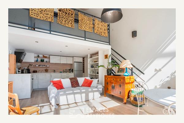Loft en duplex avec jardin bucolique en coeur de ville