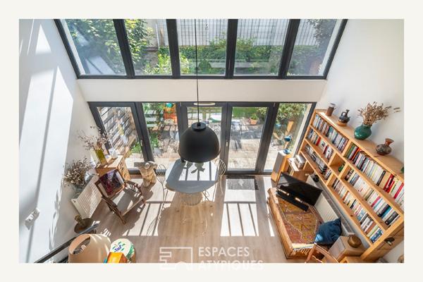 Loft en duplex avec jardin bucolique en coeur de ville