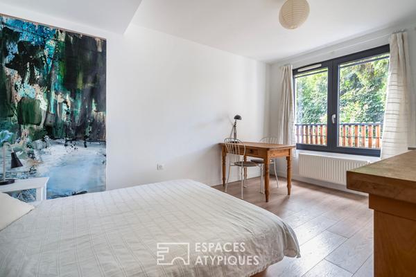 Loft en duplex avec jardin bucolique en coeur de ville