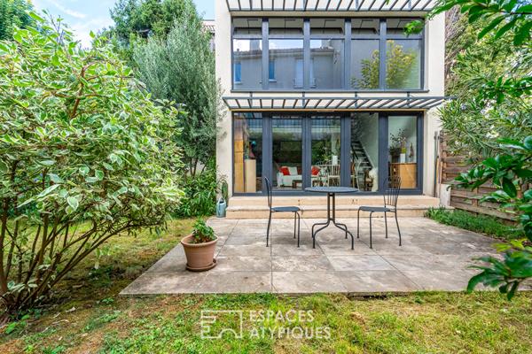 Loft en duplex avec jardin bucolique en coeur de ville