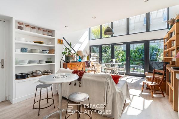 Loft en duplex avec jardin bucolique en coeur de ville