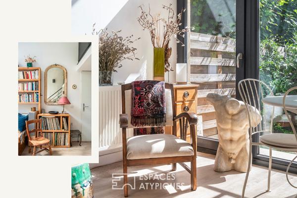 Loft en duplex avec jardin bucolique en coeur de ville