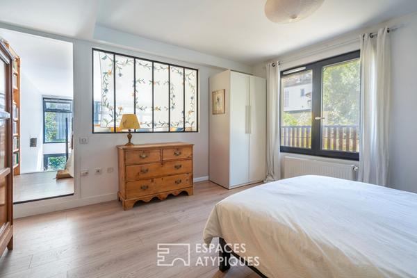Loft en duplex avec jardin bucolique en coeur de ville