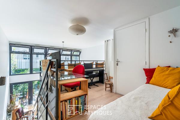 Loft en duplex avec jardin bucolique en coeur de ville