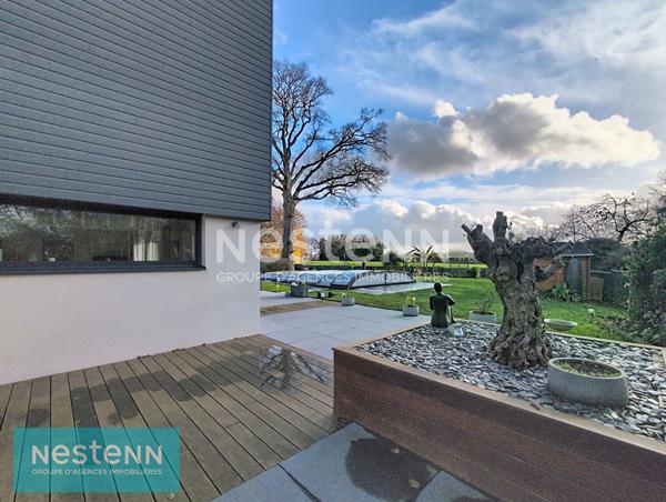 Maison Passive d'Architecte à Pommeret -174 m² - Toits Plats, Piscine & Air Sain - Proche Littoral !