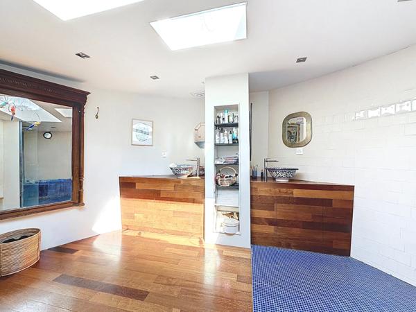 Magnifique péniche habitation 190 m² - LES ROCHES DE CONDRIEU (38)
