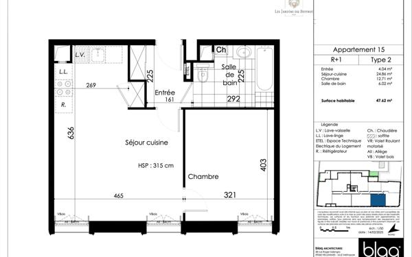 Appartement à vendre    2 pièces •  Arras